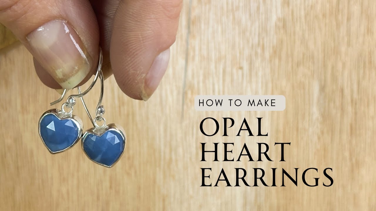 JEWELLERY TUTORIAL | Make these Gemstone Heart Earrings