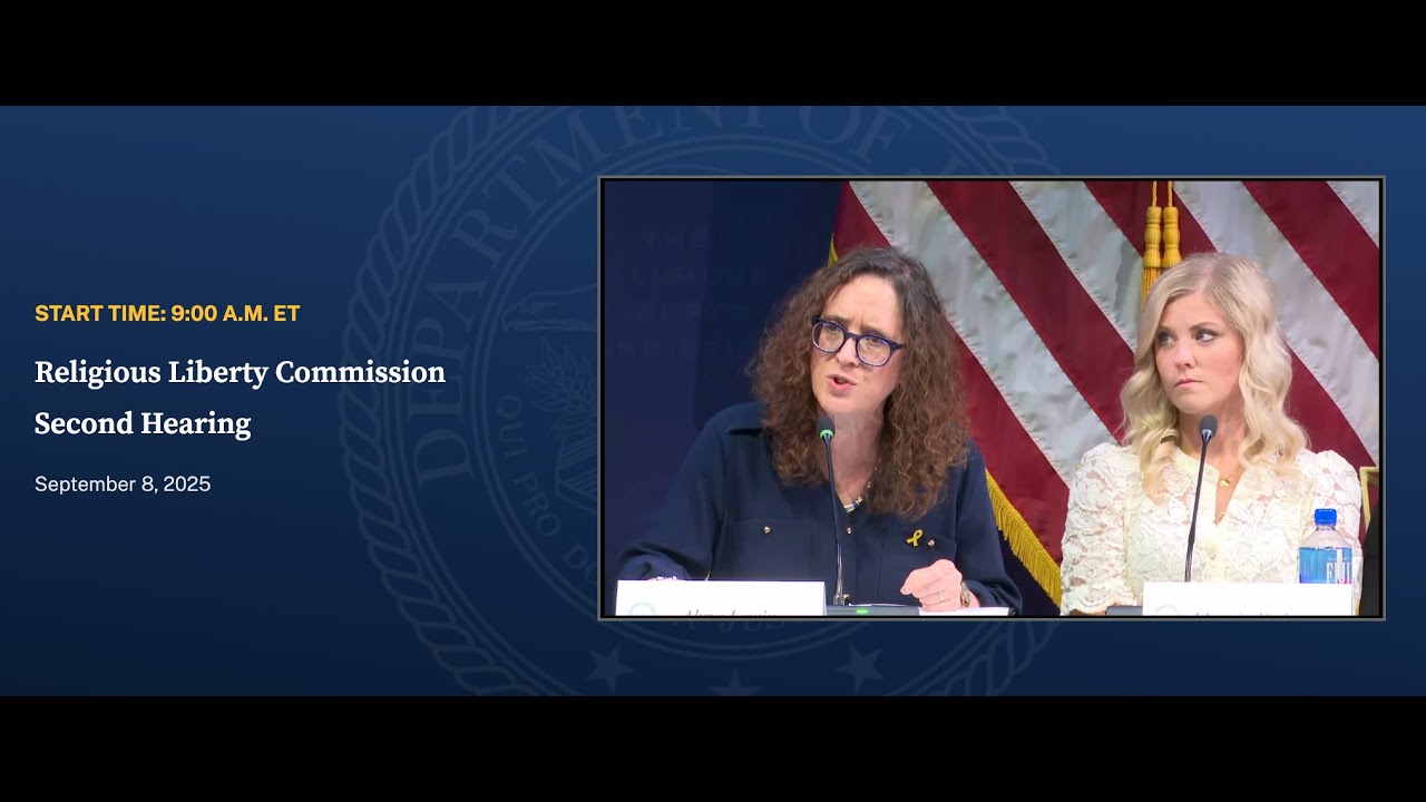 Alyza Lewin Speaks at Religious Liberty Commission Hearing | September 8, 2025