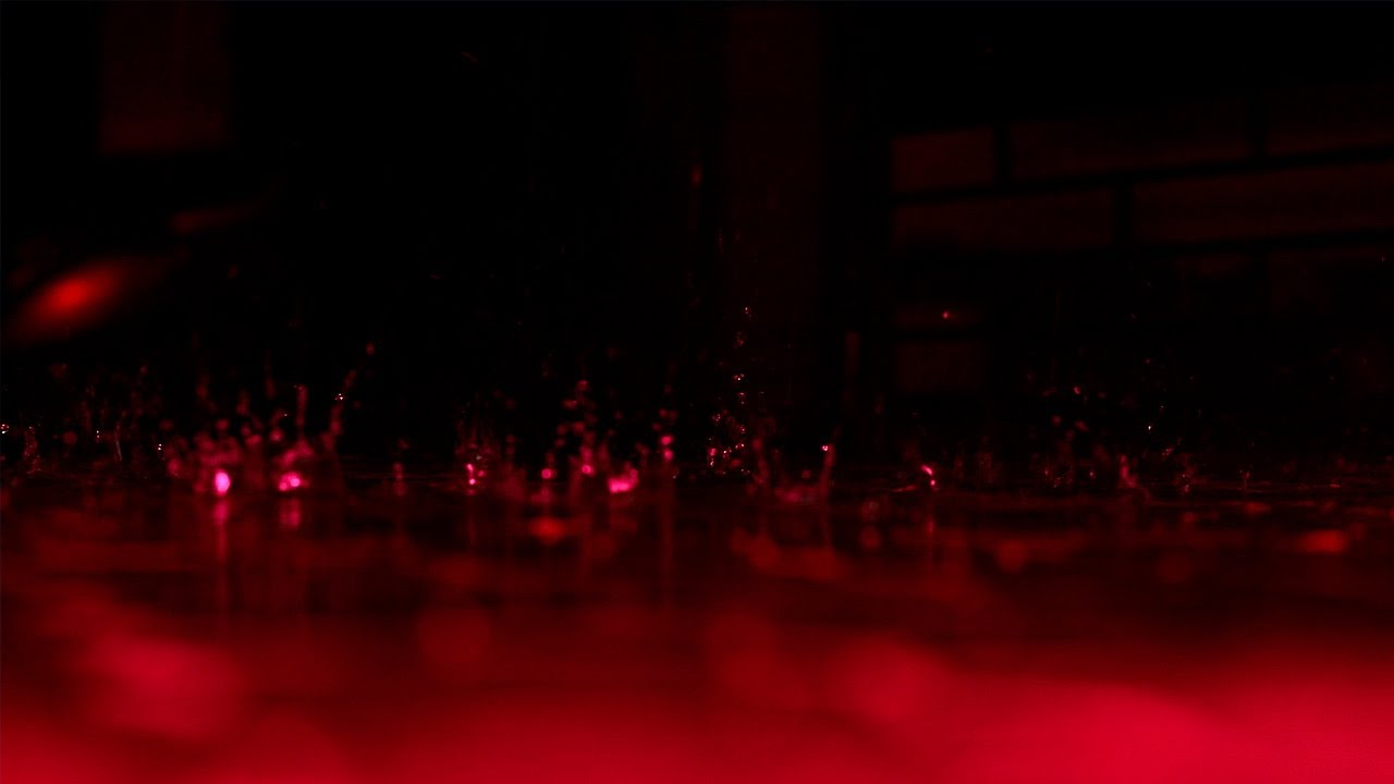1 Hour RED RAIN Sounds For Sleeping and Relaxing | Color Rain Series | Night Ambience | Nature Noisy