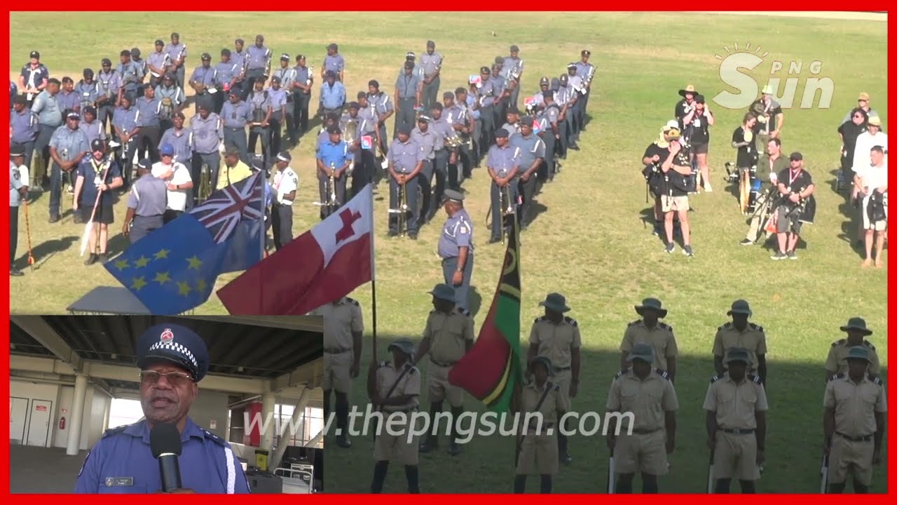 PACIFIC POLICE BANDS UNITE FOR INAUGURAL SHOW IN PORT MORESBY@PNG SUN
