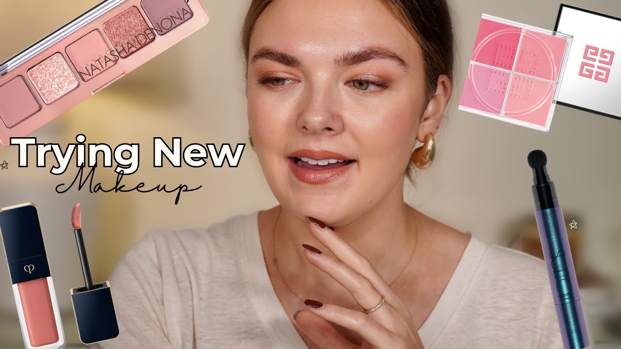 Trying New Makeup Purchases & PR ✨ Surratt Dew Drop Concealer, Natasha Denona Starlette Mini Palette