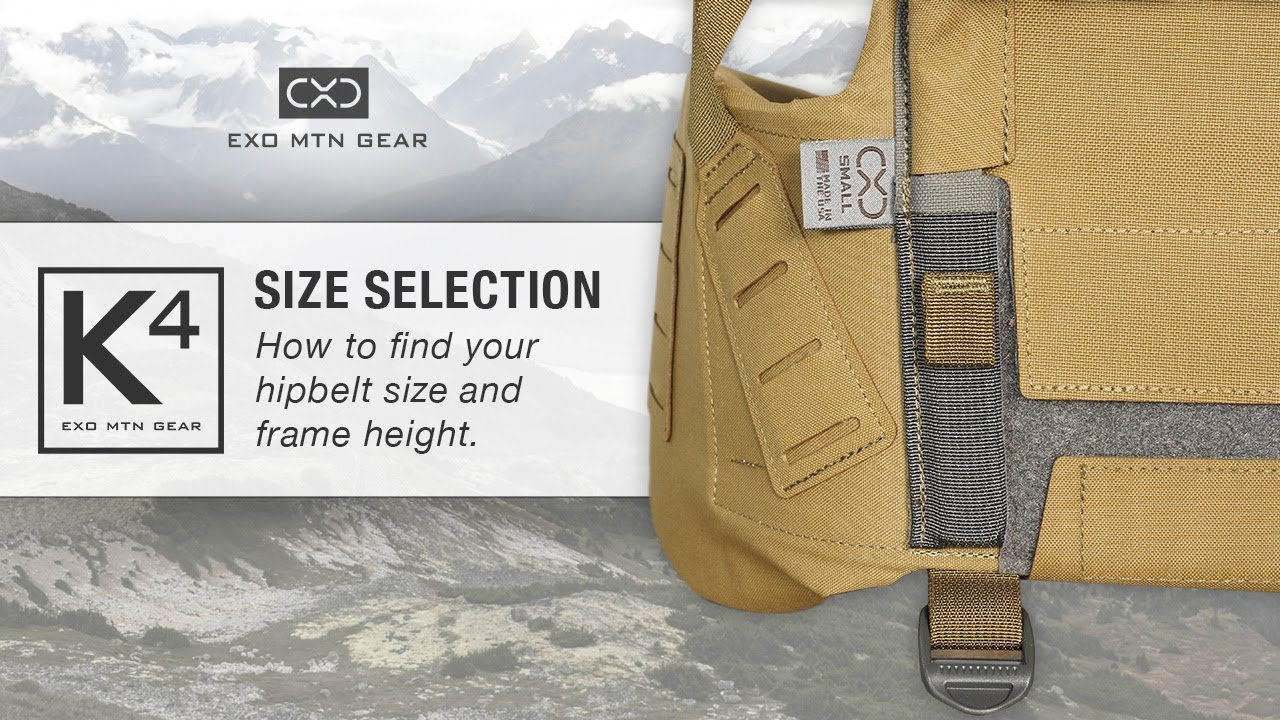 Рюкзаки K4 &mdash; Выбор размера &mdash; Экзотическое горное снаряжение
