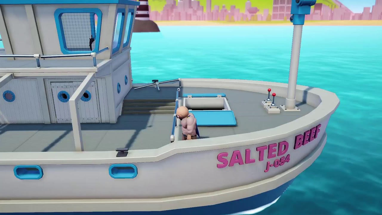 Gang beasts wit emptymilkjug