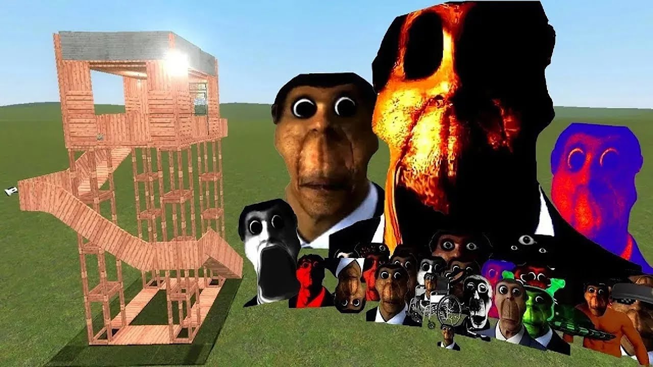 Obunga Family Nextbot Vs Towers In Garry's Mod!