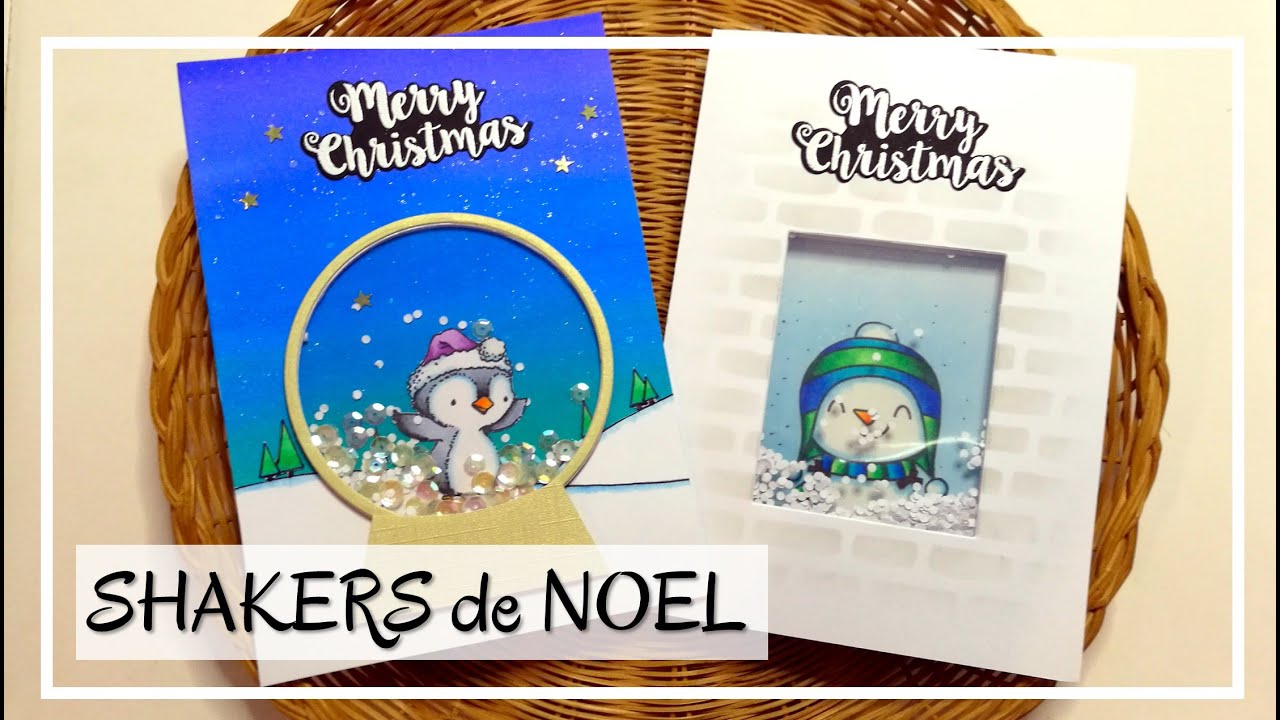 TUTO CARTES de NOEL : Cartes SHAKER ORIGINALES - Créez la surprise ! DIY Scrap