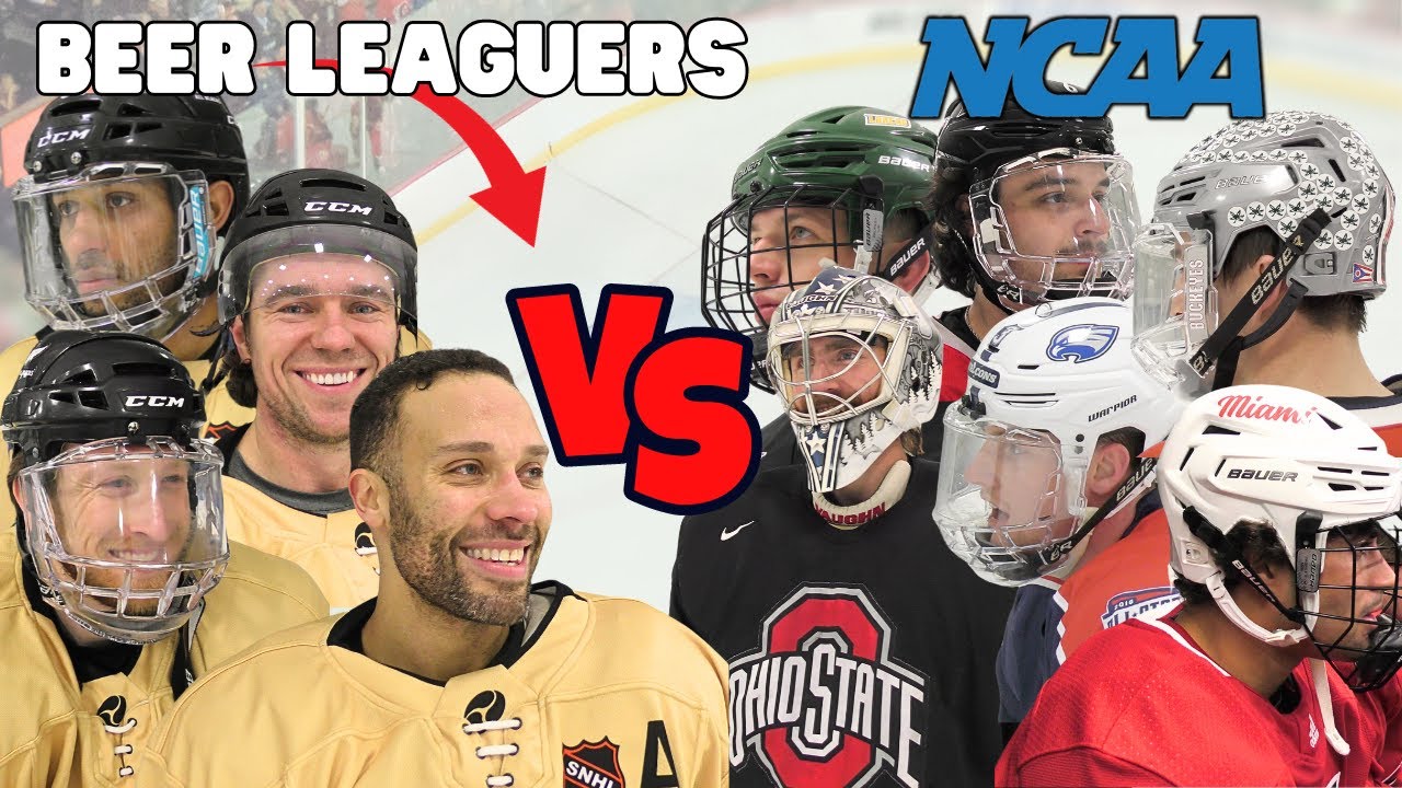 Underdog Beer Leaguers Shock College Hockey Players in 3V3 Tournament