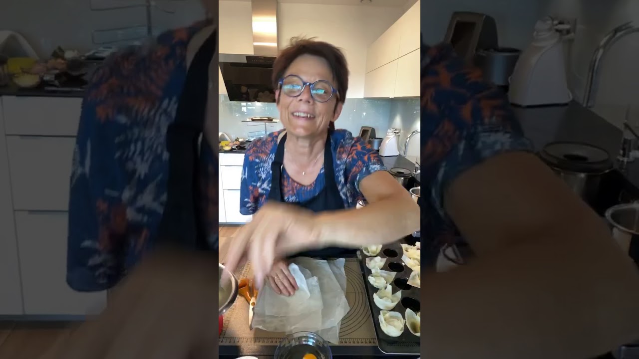 Croustillant de fromage frais et dômes entre terre et mer