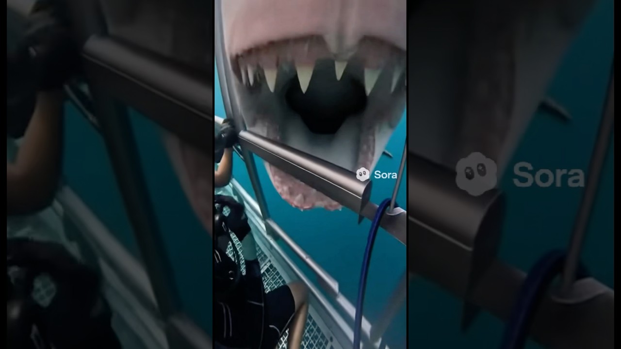 Shark Shock: Cage-Diving Terror in the Deep!