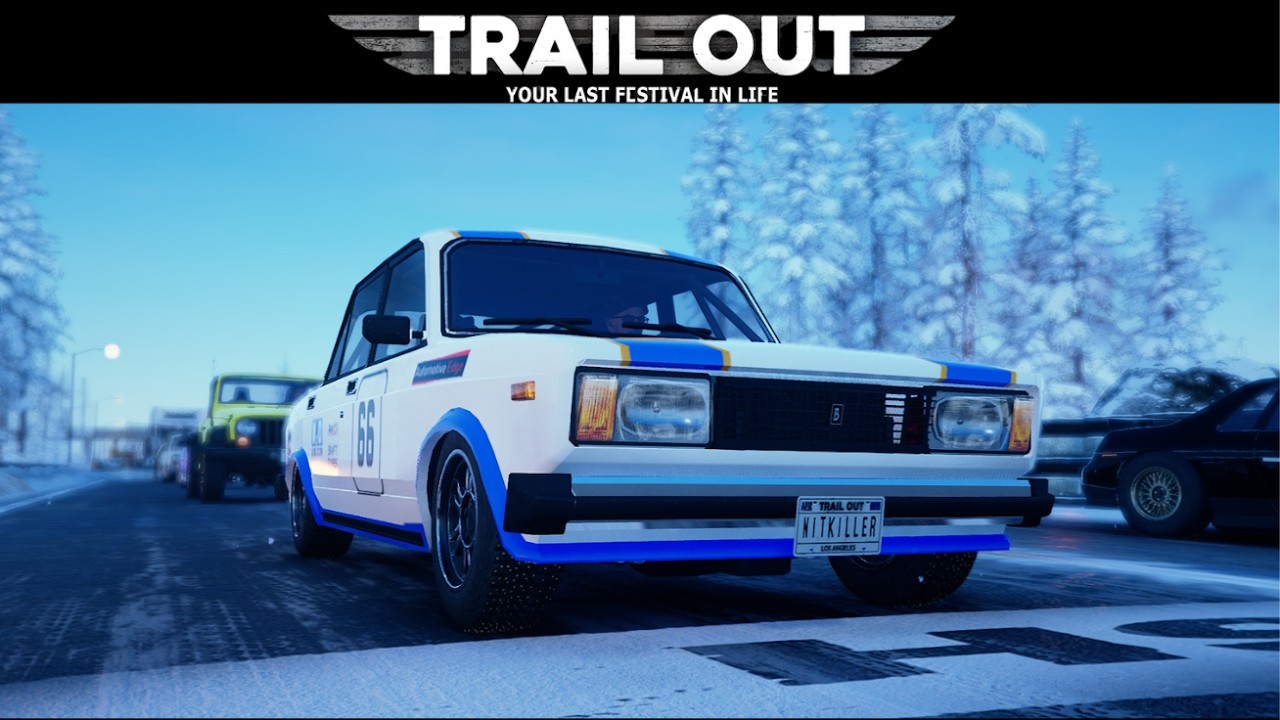 LADA 2105 VAZ Snow Race❄️[TRAIL OUT] Last Festival #lada #vaz #snow #race #trailout #last #festival