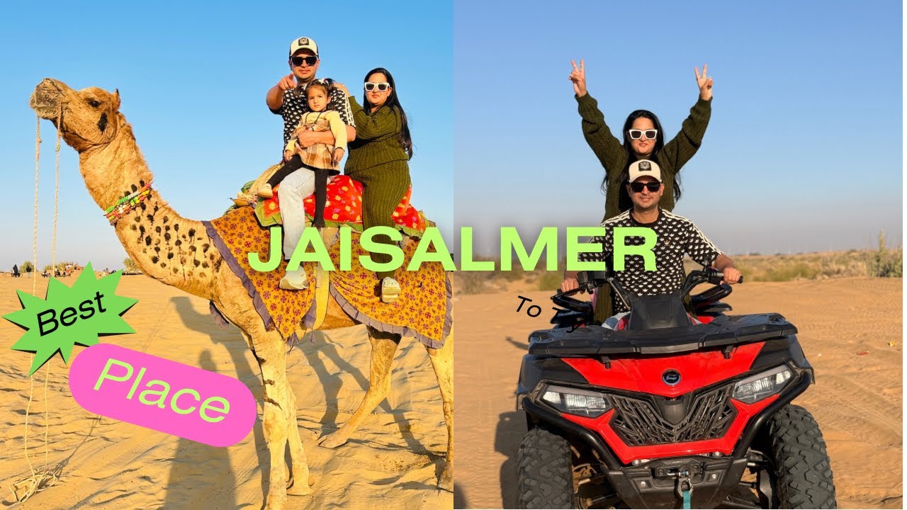 Jaisalmer- Part-1 | Camping ⛺️ | Best vacation place | Desert Safari🐪 | Camel Ride | Vacation Mode✌🏻