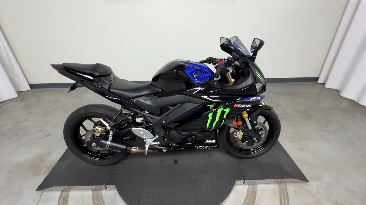 Used 2021 Yamaha YZF-R3 Monster Edition Motorcycle for sale near Akron, OH.