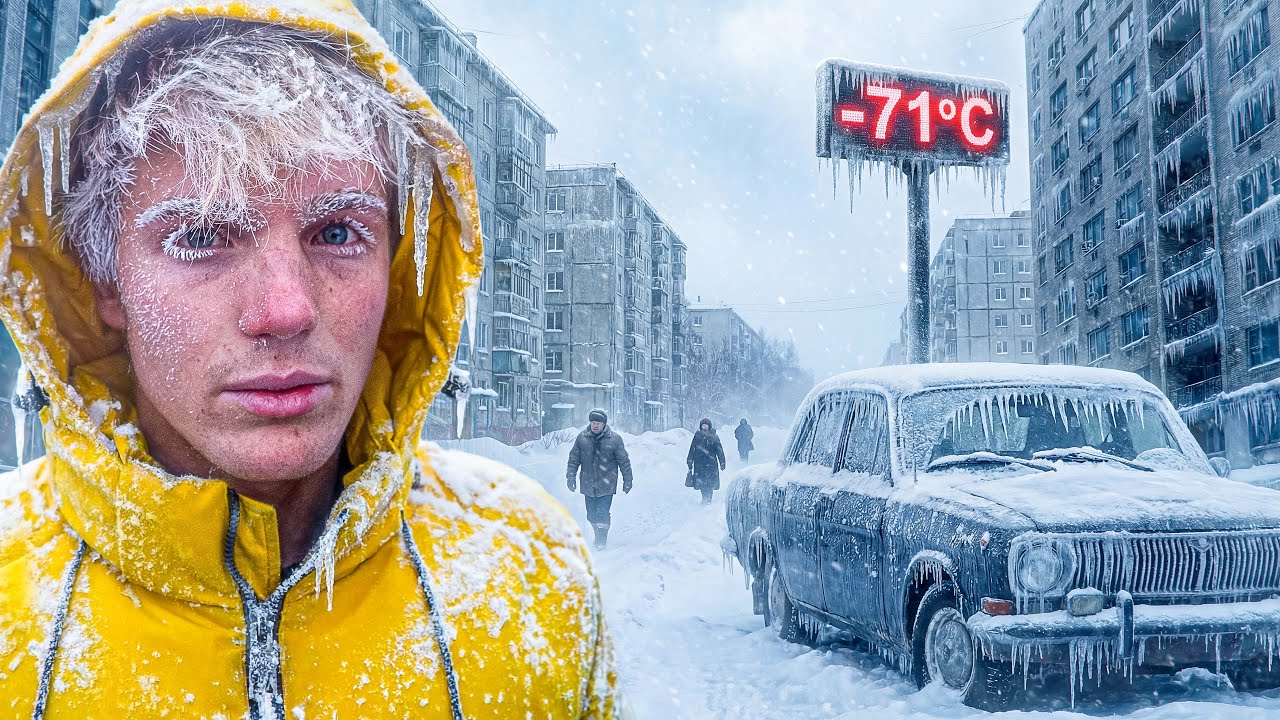 100 Hours In The Coldest City On Earth! (-71°C) - Yakutsk, Siberia