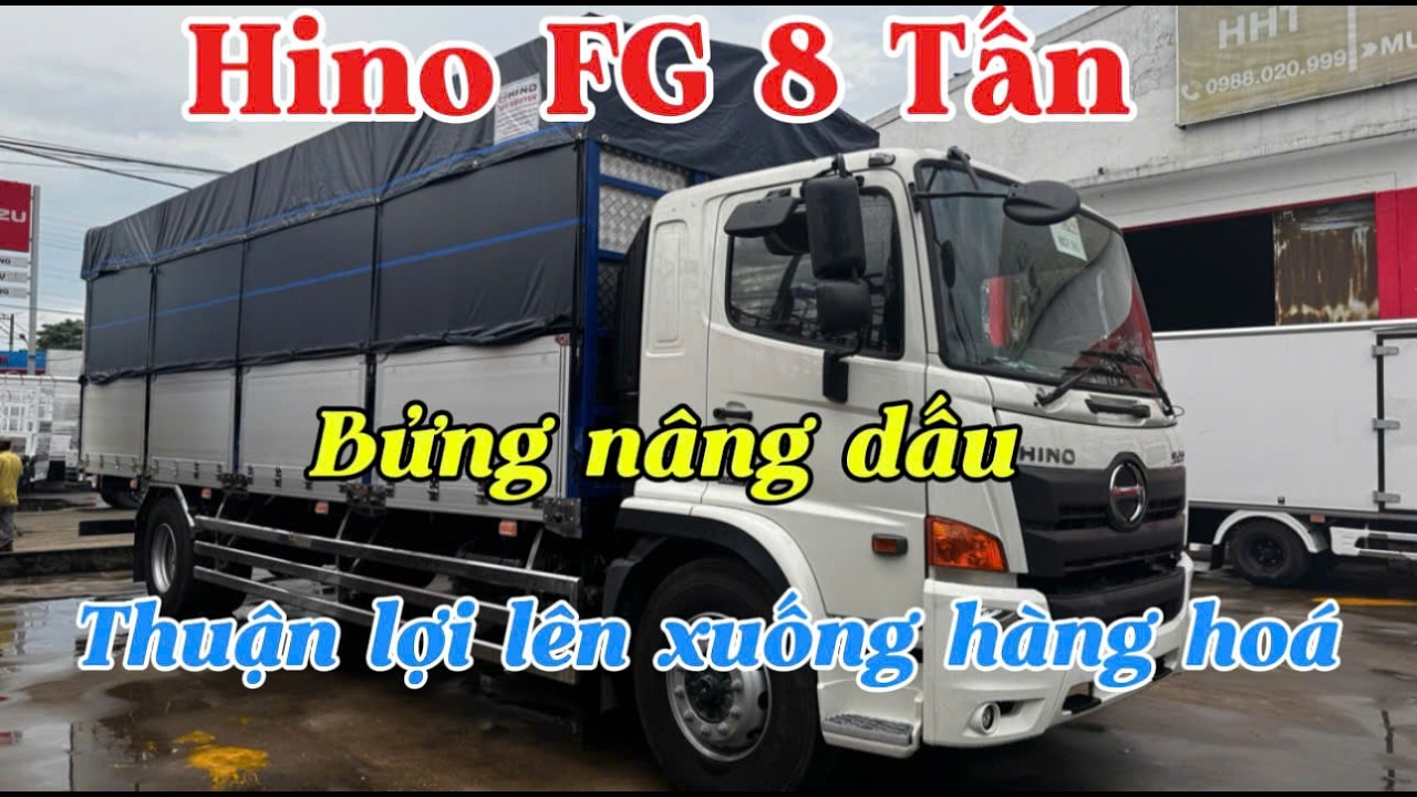 Báo Giá Hino FG 8 Tấn Bửng Nâng Dấu | Hino FG 8 Tấn Mui Bạt | Hino FG 2025