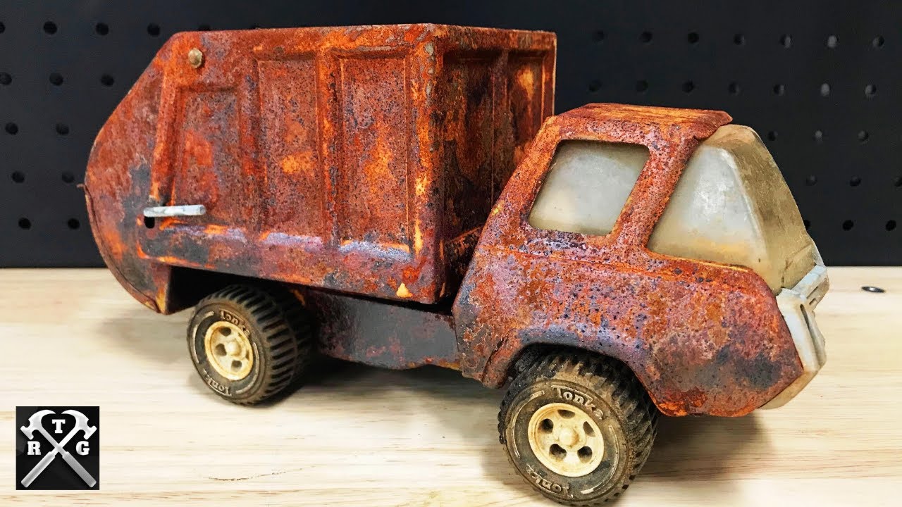Restoring a Rusty Tonka Garbage truck - Tonka Toy Restoration