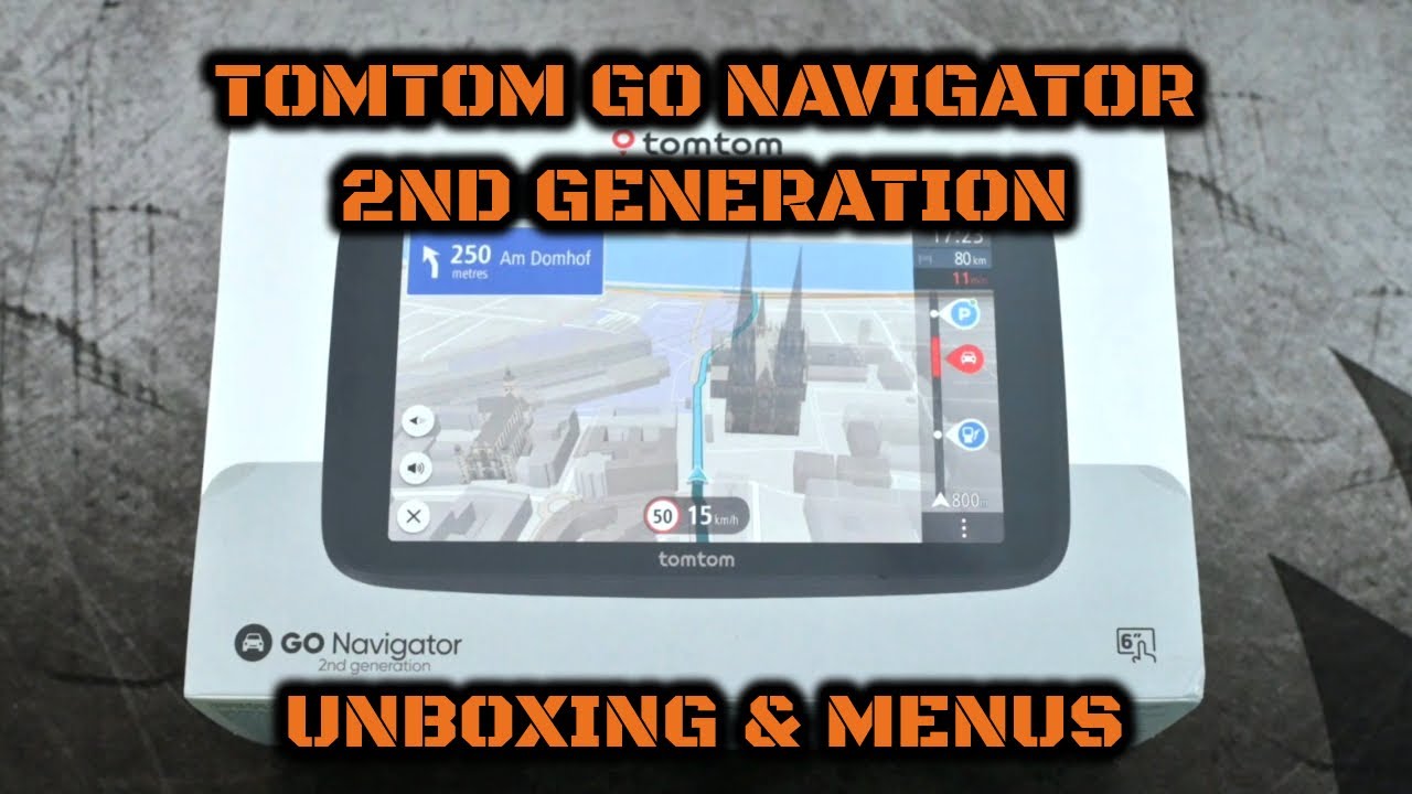 TomTom GO Navigator (2nd generation): Unboxing & Menus
