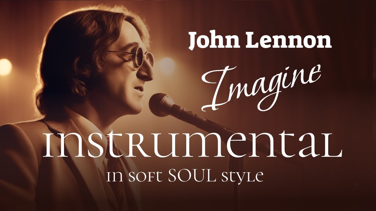 John Lennon - Imagine in soft SOUL style | Karaoke, Instrumental with lyrics