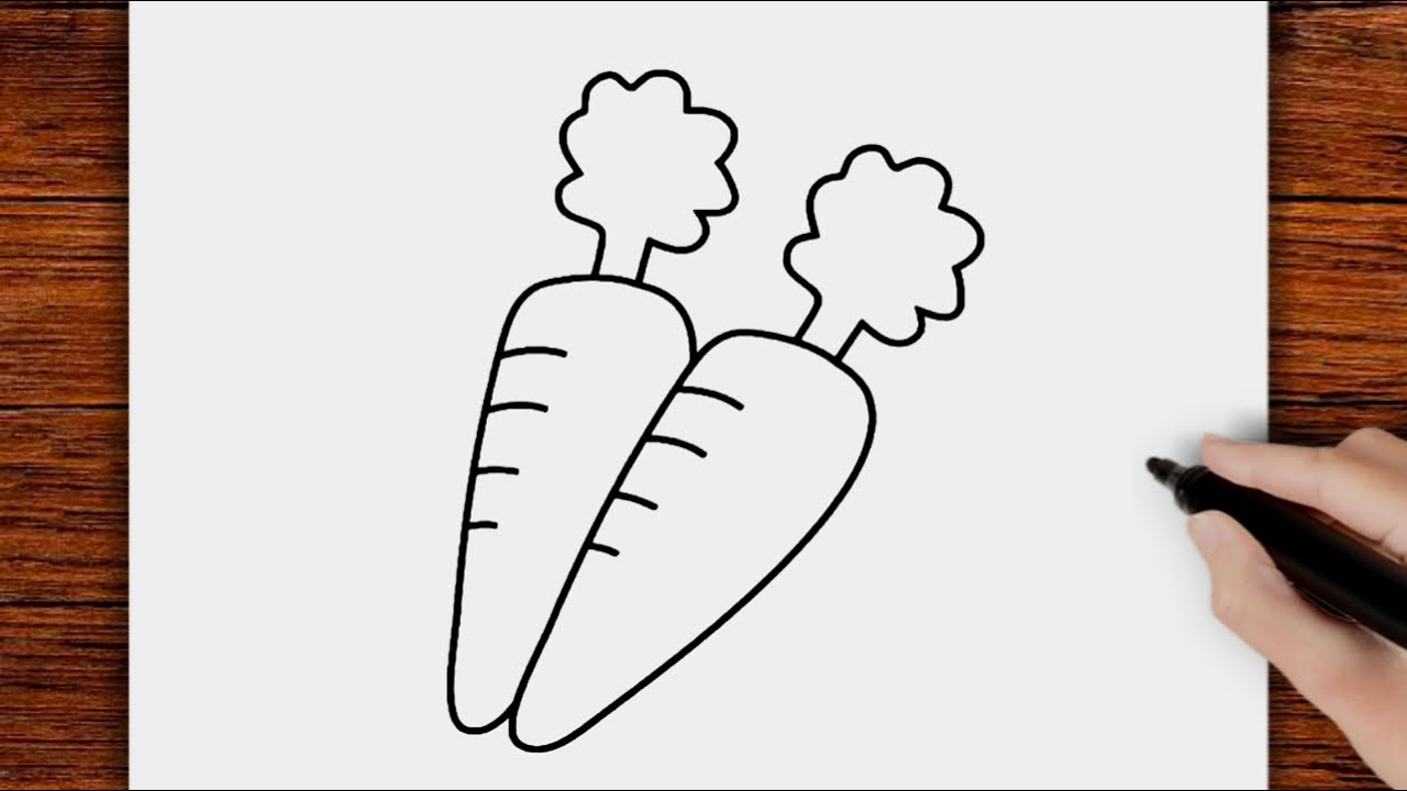 Comment dessiner des carottes