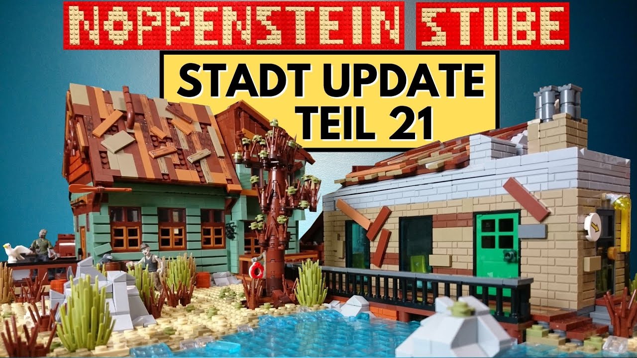 Meine Noppenstein Lego Stadt Teil 21 | Strand Update und ein bisschen Berg | Zombies at the Beach 😱