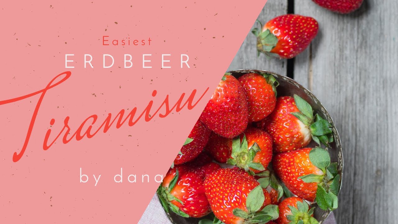 erdbeer tiramisu - NUR DREI ZUTATEN!! (ohne mascarpone!)