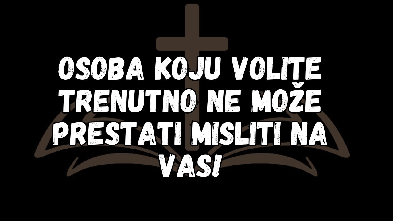 Osoba koju volite trenutno ne može prestati misliti na vas!