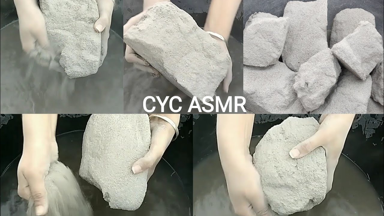 ASMR: SOFT SAND CEMENT BIG CHUNKS ONLY WATER CRUMBLE 🤤Special 🥳 video HBD FARIA SHEJUTI 🎂🍰🍰🍰🍰