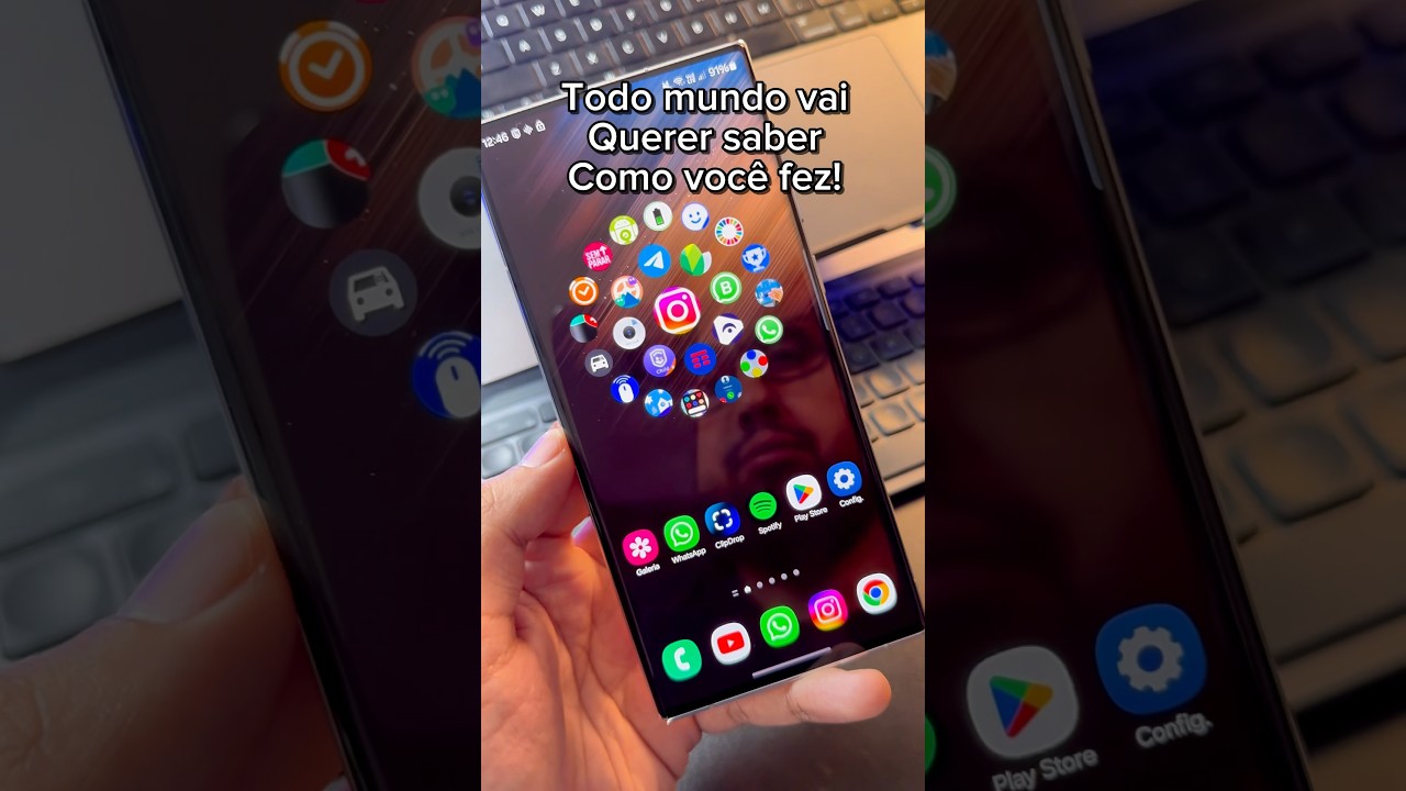 Como deixar os &iacute;cones do seu celular numa efeito holograma