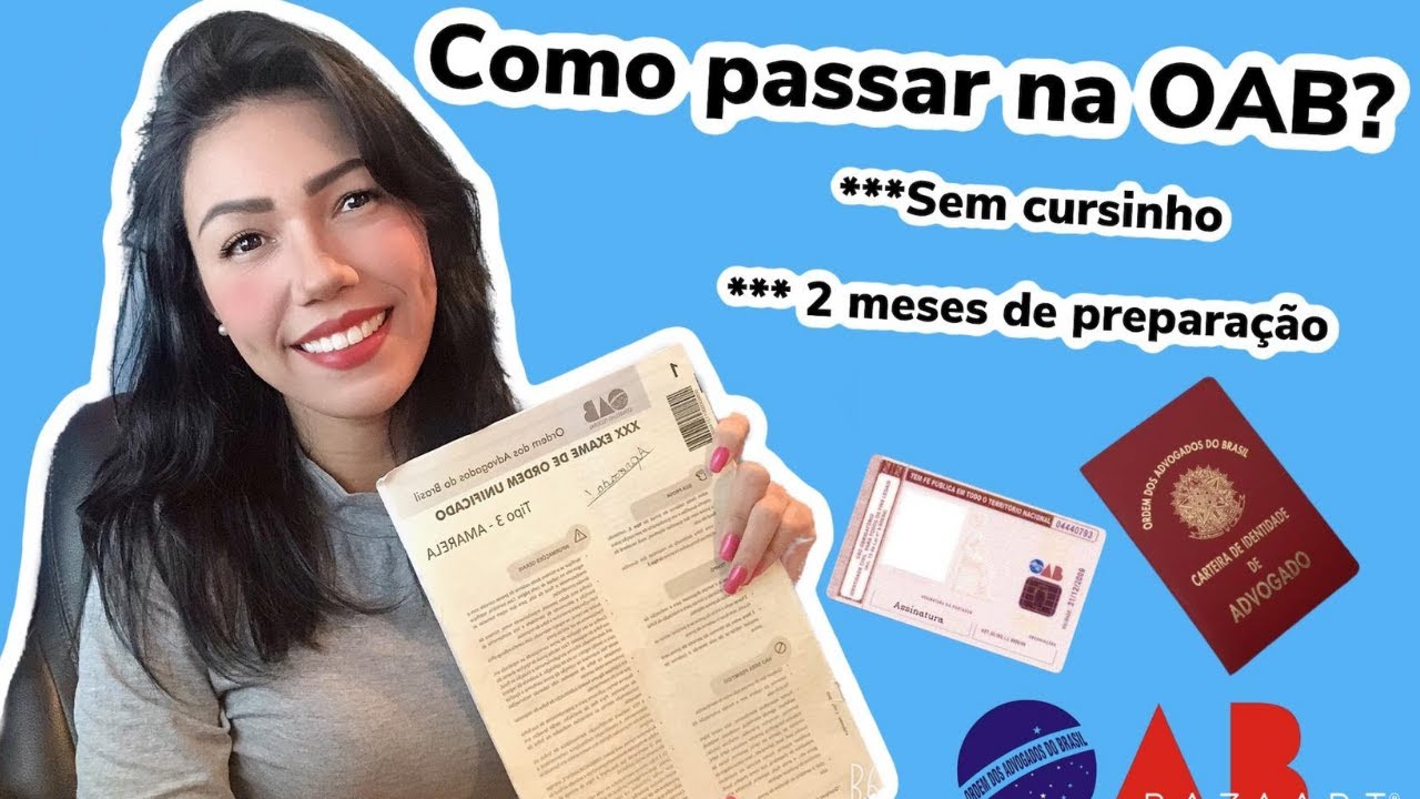 COMO PASSAR NA OAB ESTUDANDO SOZINHO E SEM CURSINHO / COM 2 MESES DE PREPARAÇÃO (1° FASE) 2023