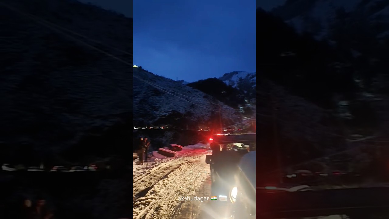 Traffic Update after Snowfall Shimla #shimla #snowfall #himachal #traffic #trending #youtubeshorts