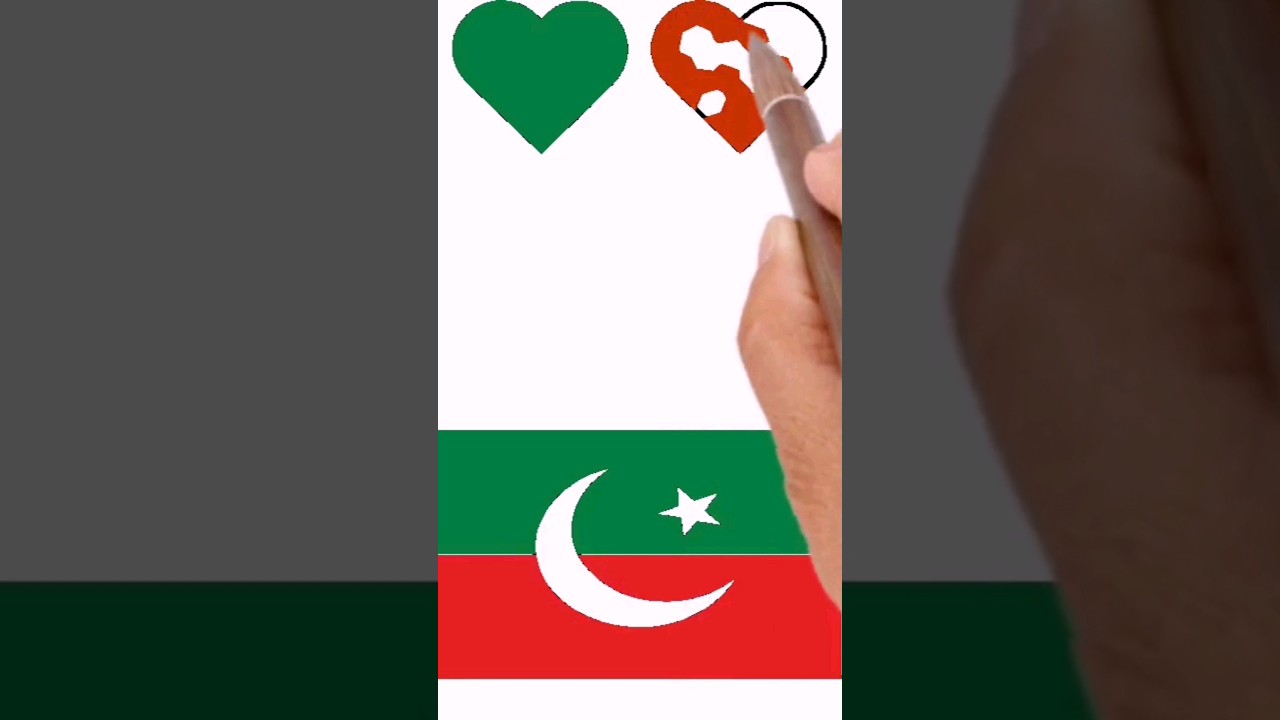 How to create PTI Flag #shorts #youtube #pti