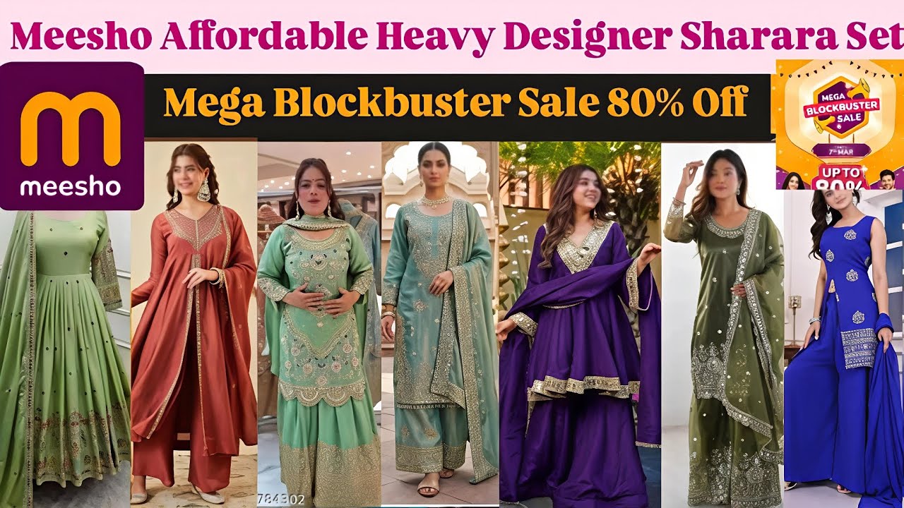 Meesho ready to wear sharara set #youtubeshorts #meeshohaul #ytshorts #shorts ##youtube #like #share