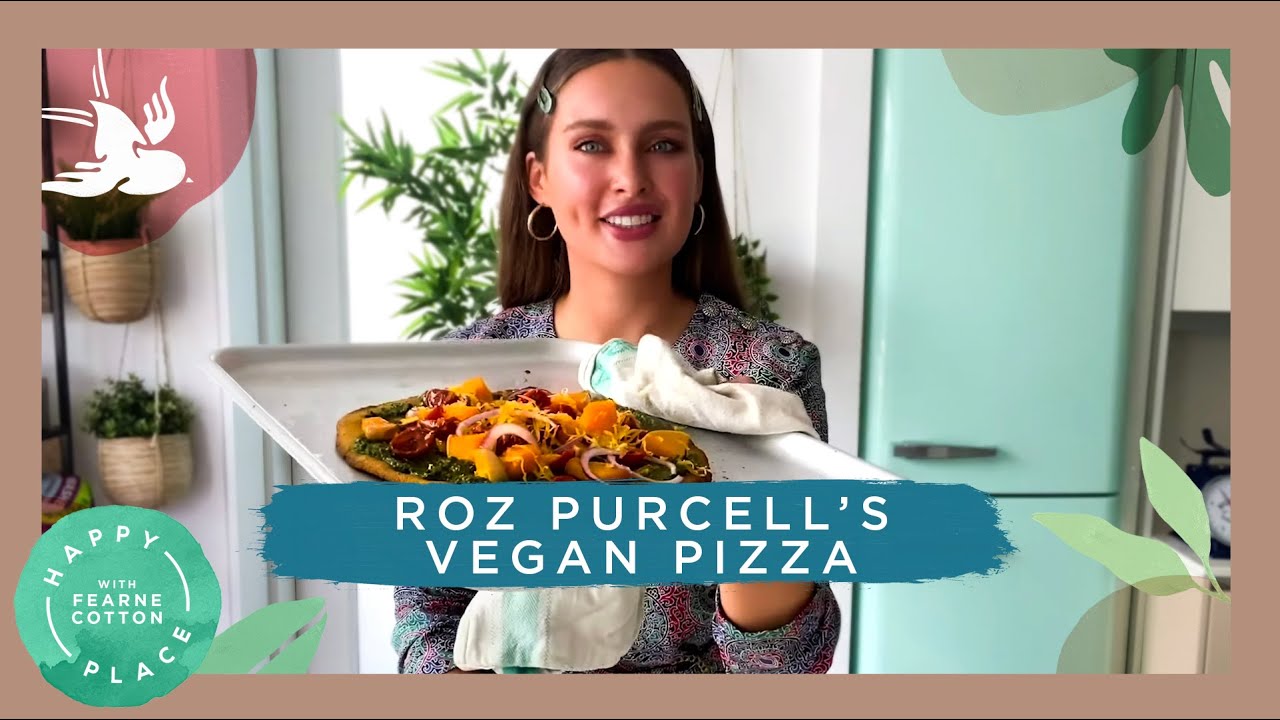 Roz Purcell’s No Fuss Vegan Sweet Potato Pizza | Happy Place Festival
