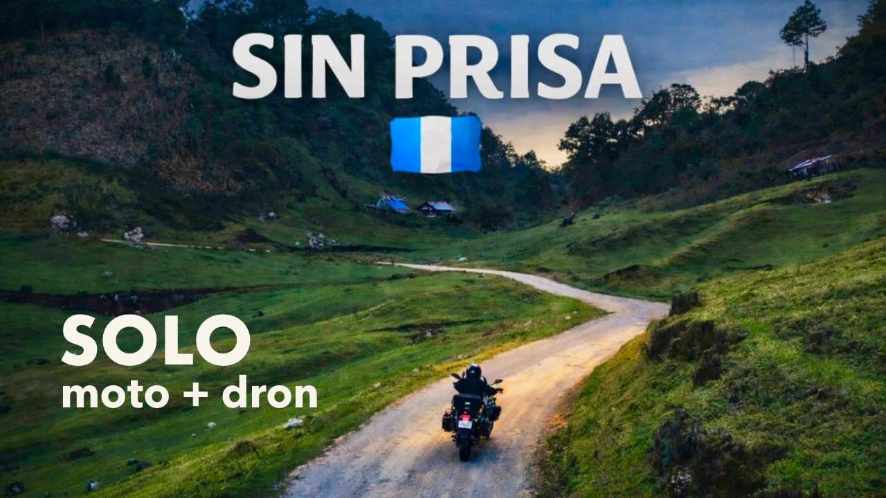 El camino más ESPECTACULAR de Guatemala 🇬🇹 SOLO moto + dron