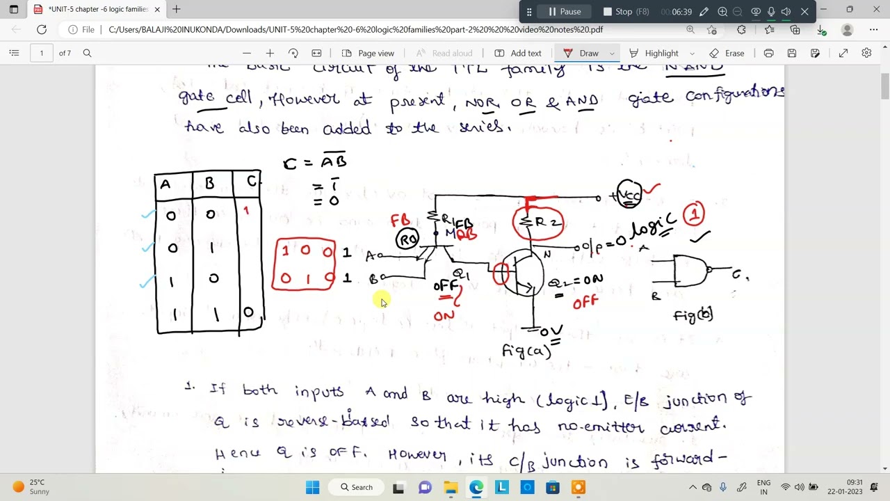 UNIT-5//CHAPTER 6:-LOGIC FAMILIES (PART-2)