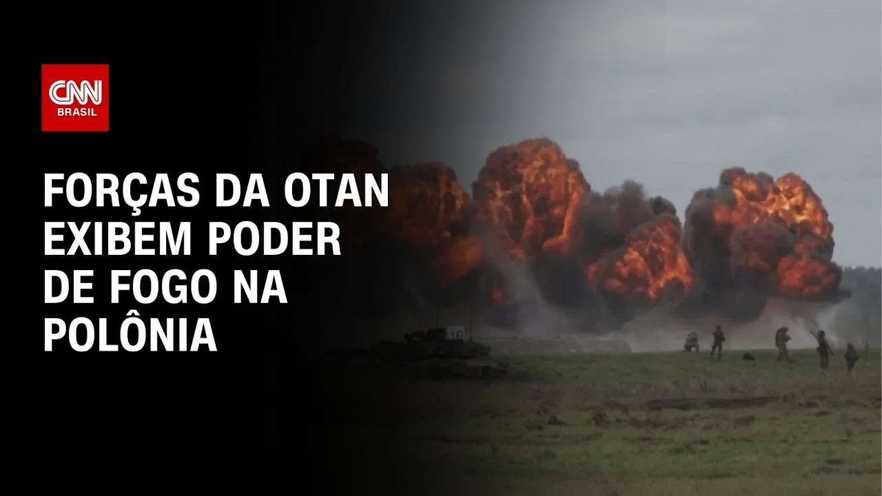 For&ccedil;as da Otan exibem poder de fogo na Pol&ocirc;nia | CNN Brasil