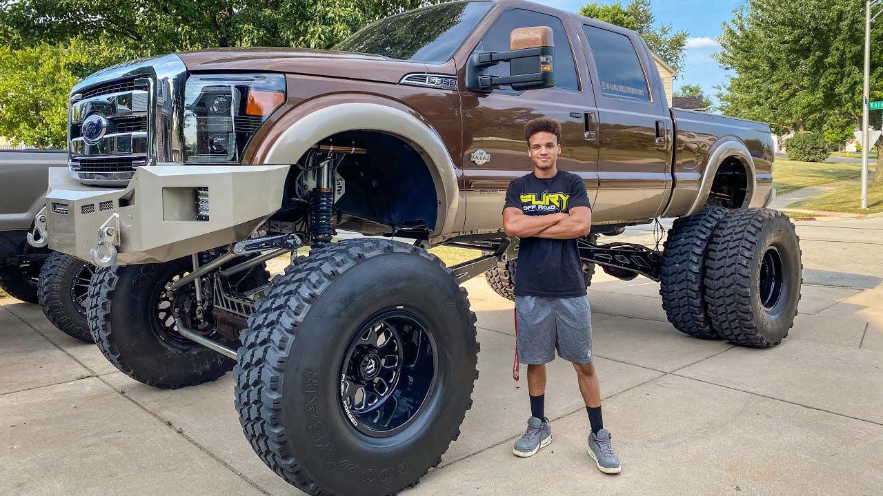 20” Lifted F350 Dually on 46’s (Ignorantly Large)