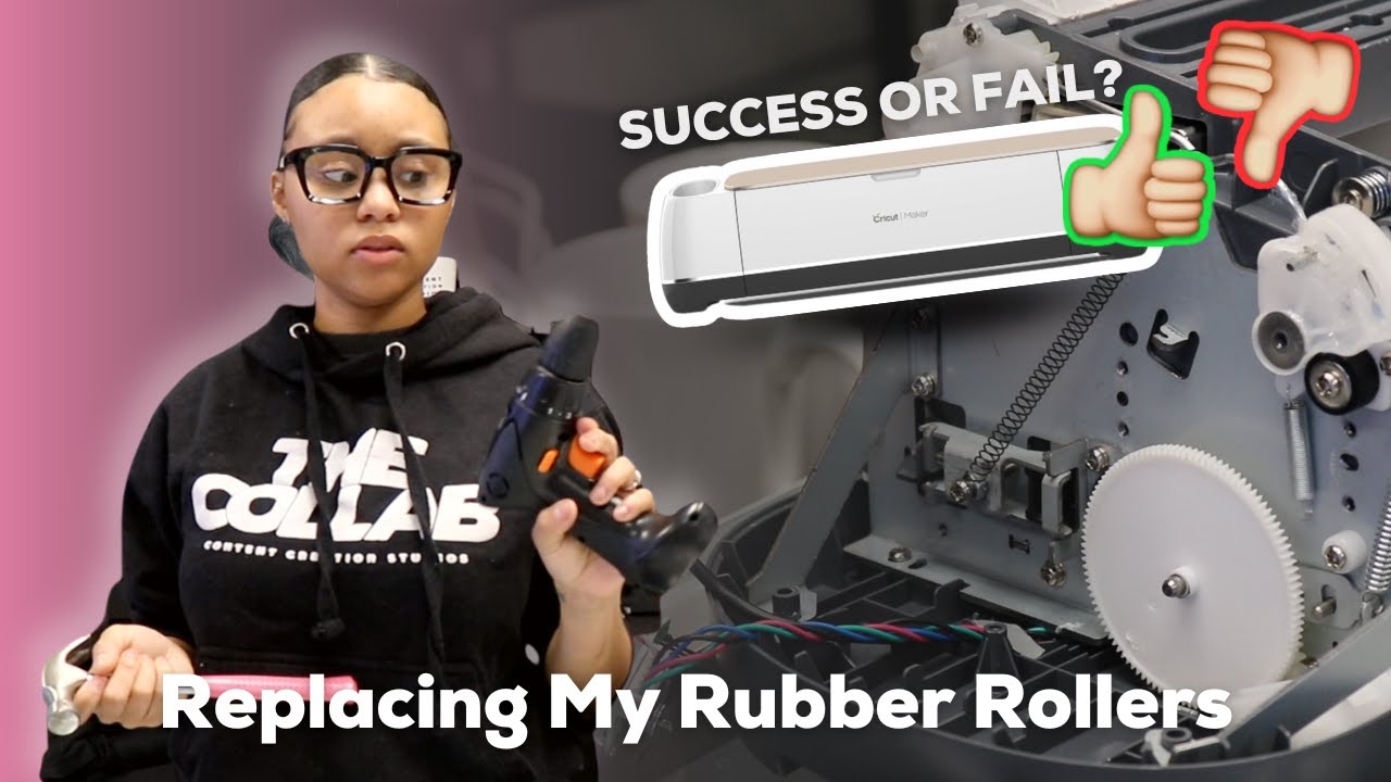 I Replaced My Cricut Maker Rubber Rollers... Here's How it Went | SUCCESS OR FAIL?! Permanent FIX!