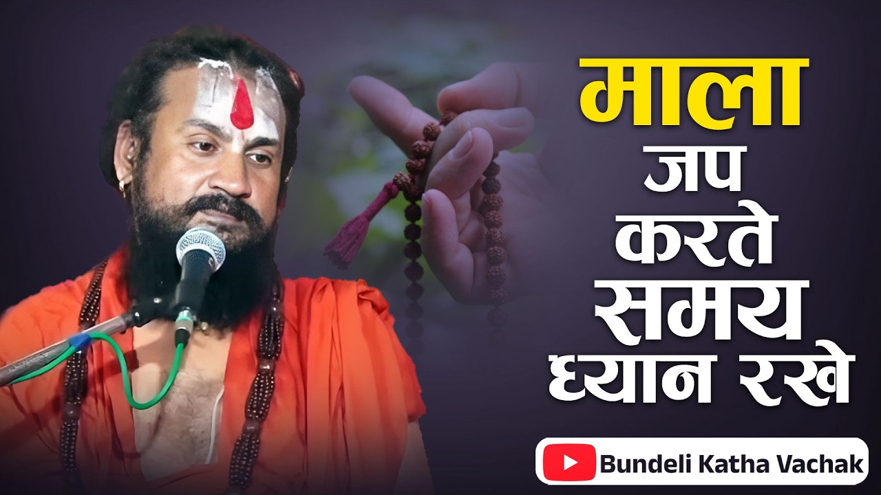 माला जप करते समय ध्यान रखे | Mala Jap Karte Samay Dhyaan Rakhe | Bundeli Katha Vachak