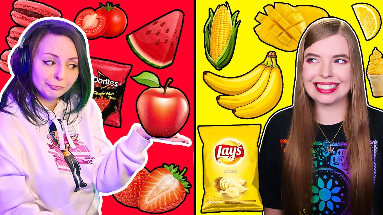 JEMY JEDZENIE TYLKO JEDNEGO KOLORU 💛🍌 Roblox