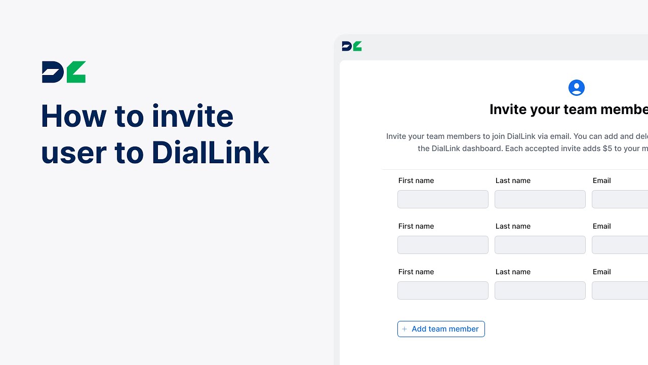 How to invite users to DialLink