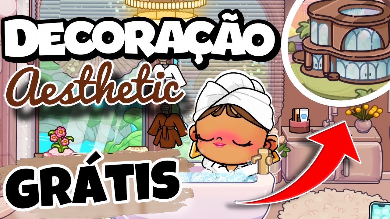 DECORA&Ccedil;&Atilde;O *GR&Aacute;TIS* De BANHEIRO Aesthetic 🤎 | AVATAR WORLD #CASABUBBLEGLAM✨