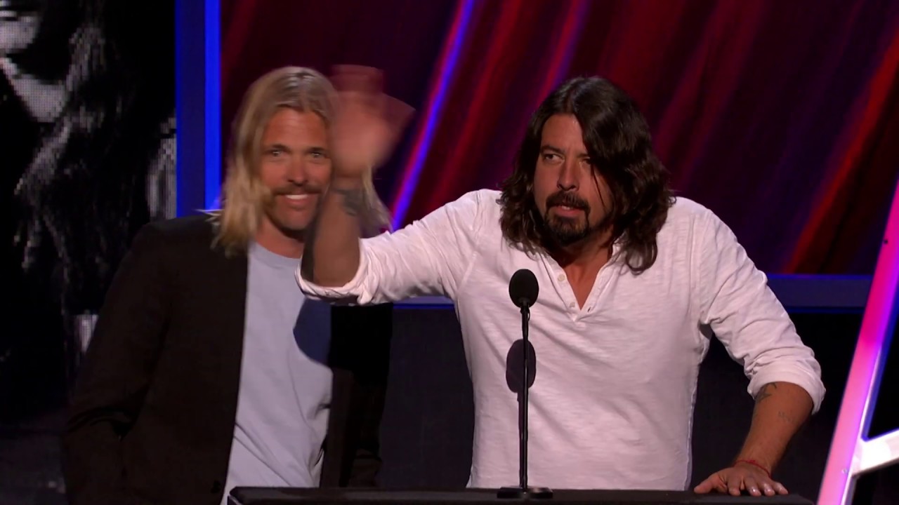 Dave Grohl & Taylor Hawkins of Foo Fighters Induct Rush into the Rock Hall of Fame | 2013 Induction