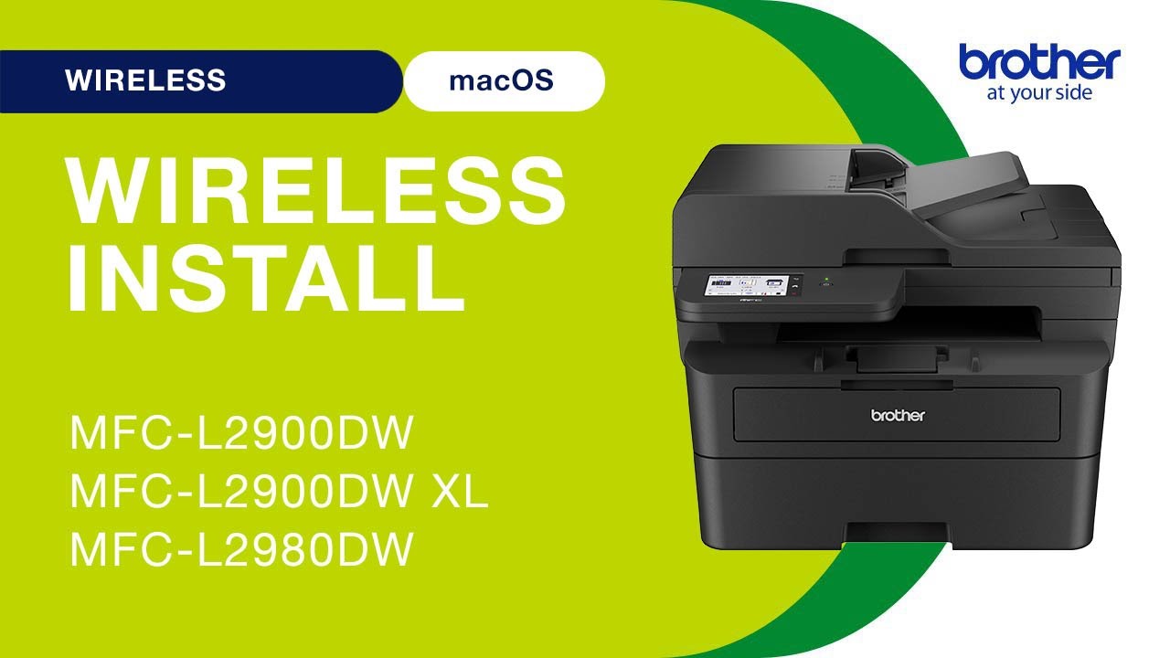 MFCL2900DW wireless setup - Mac