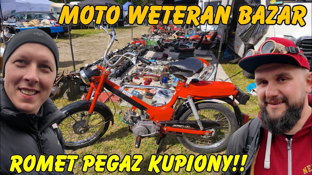 Trafiła się PEREŁKA!! Romet Pegaz 710 z przebiegiem 42 kilometrów 😃😃 Moto Weteran Bazar Łódź ☺️☺️