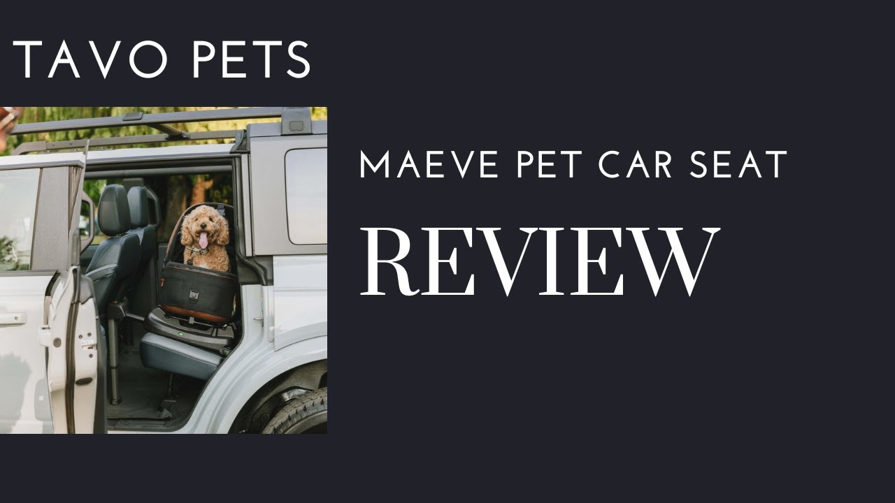 The Best Pet Travel Solution?: Maeve Pet Car Seat by Tavo Pets Reviewed | Destinationbabykids.com