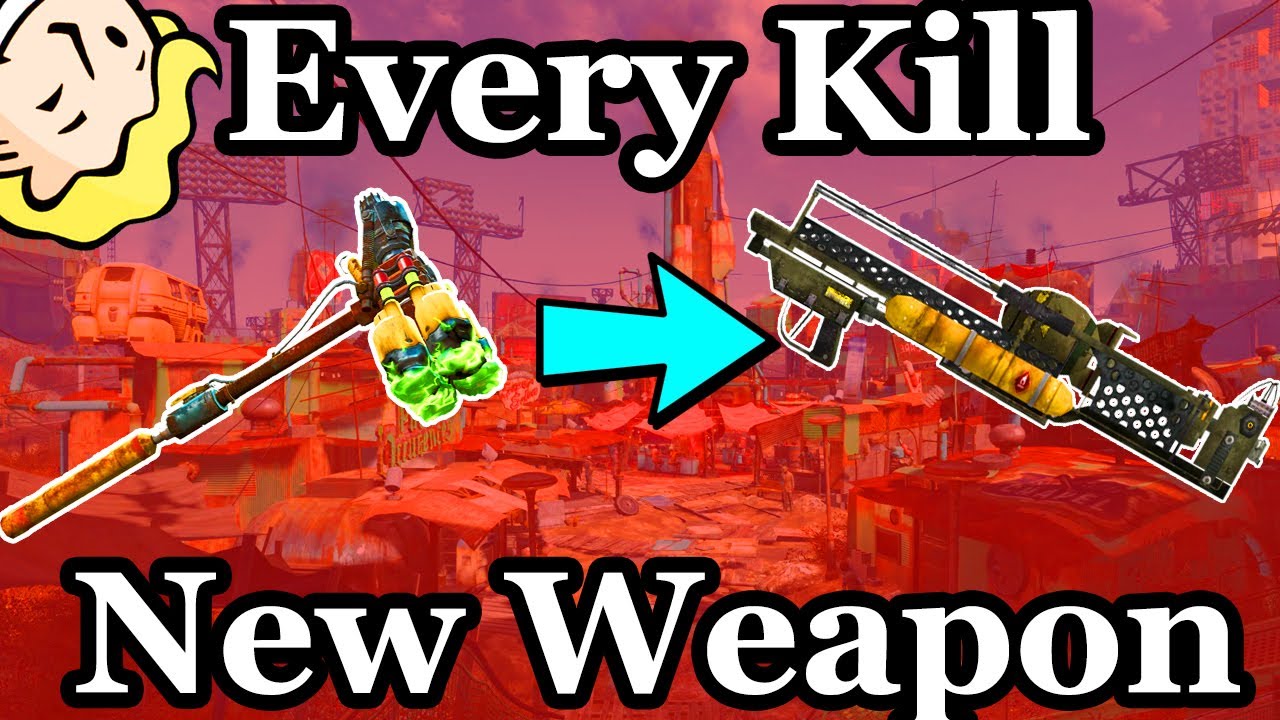 Fallout 4, but Every Kill Randomizes My Weapon (Credit @ItsJabo)