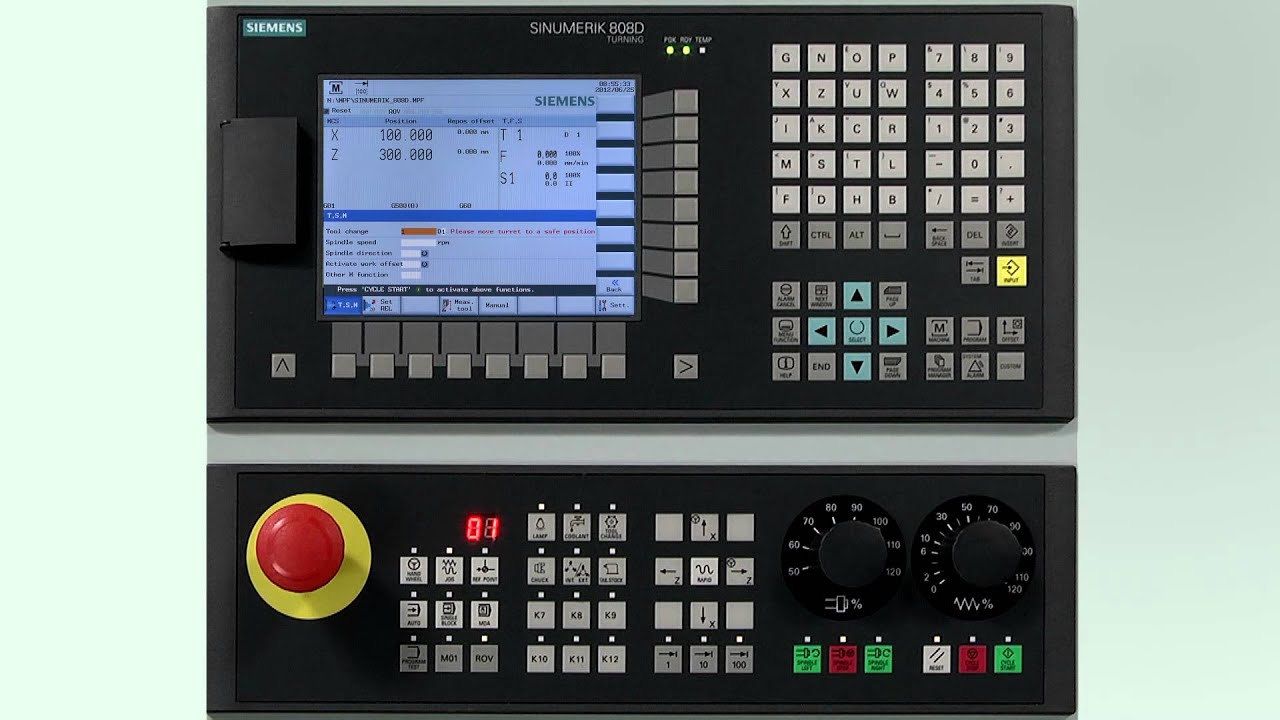 SINUMERIK 808D Tutorial Turning Part 7 - Tool setup controller