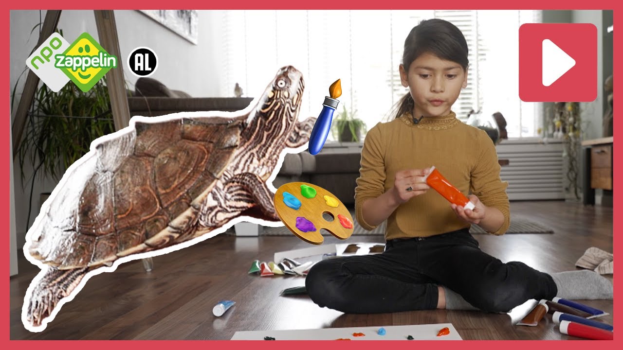 WOW! DEZE SCHILDPAD KAN SCHILDEREN 🐢🎨 | Beestenbrigade Missie | NPO Zappelin