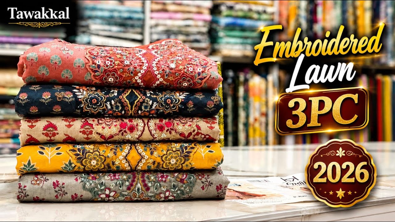 Tawakkal Embroidered Lawn 3 Piece 2026 | Latest Summer Collection
