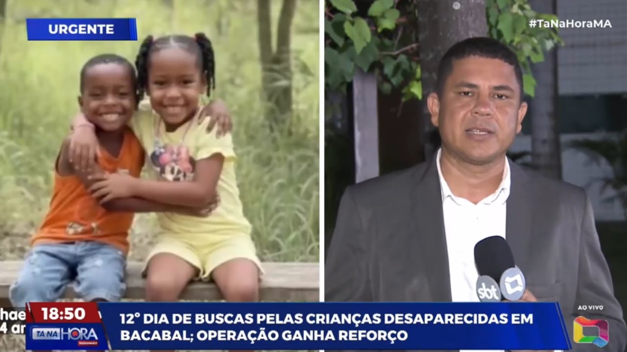 12° dia de buscas pelas crianças desaparecidas em Bacabal MA; operação ganha reforço.