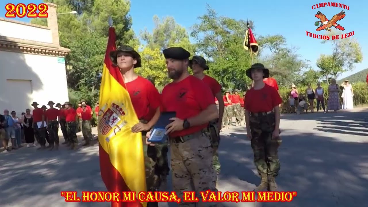 2022 CAMPAMENTO MILITAR TERCIOS DE LEZO (Acto final 1º)